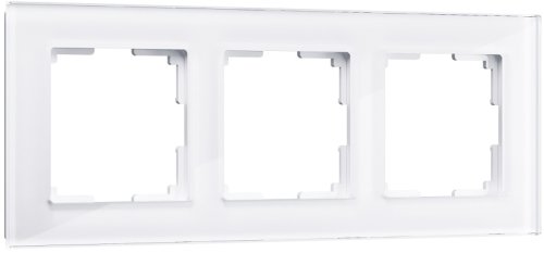 Рамка универсальная Werkel Favorit 3-м. стекло белый фото Рамка универсальная Werkel Favorit 3-м. стекло белый картинка